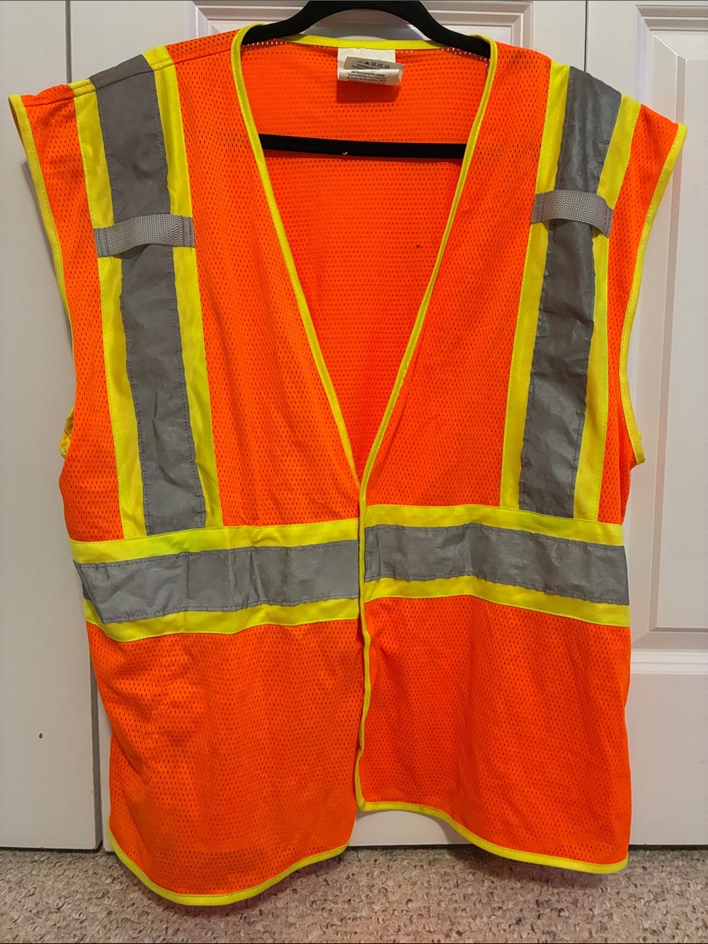 Hi-VisSafety Vest - Orange with Reflective Stripes
